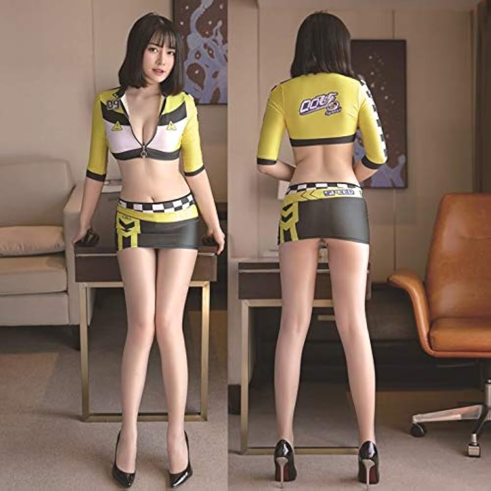 Amazon.co.jp: play-zone レースクイーン コスプレ セクシー